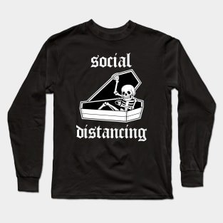 Social distancing | Traditional Tattoo design Long Sleeve T-Shirt